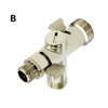 7905 Brass Angle Valve with Two Handle