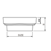 6809-115-90 Brass Shower Drain with Tile